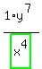 1%2Fhighlight_green%28+x%5E4+%29%2Ay%5E%287%29