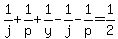 1%2Fj%2B1%2Fp%2B1%2Fy-1%2Fj-1%2Fp=1%2F2