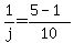 1%2Fj=%285-1%29%2F10