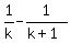 1%2Fk+-+1%2F%28k%2B1%29