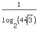1%2Flog%282%2C%284%2Asqrt%283%29%29%29
