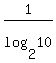 1%2Flog%282%2C10%29