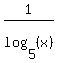 1%2Flog%285%2C%28x%29%29