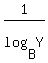 1%2Flog%28B%2CY%29