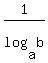 1%2Flog%28a%2Cb%29