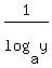 1%2Flog%28a%2Cy%29
