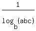 1%2Flog%28b%2C%28abc%29%29