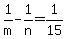 1%2Fm-1%2Fn=1%2F15