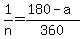 1%2Fn=%28180-a%29%2F360
