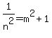 1%2Fn%5E2=+m%5E2+%2B1