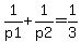 1%2Fp1+%2B+1%2Fp2+=+1%2F3