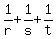 1%2Fr+%2B+1%2Fs+%2B+1%2Ft