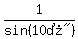 1%2Fsin%28%2210%B0%22%29