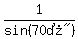 1%2Fsin%28%2270%B0%22%29