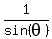 1%2Fsin%28theta%29