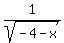 1%2Fsqrt%28-4-x%29