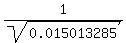 1%2Fsqrt%280.015013285%29