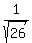 1%2Fsqrt%2826%29