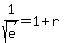 1%2Fsqrt%28e%29+=1%2Br