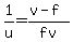 1%2Fu=+%28v-f%29%2Ffv