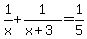 1%2Fx%2B1%2F%28x%2B3%29=1%2F5