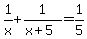 1%2Fx%2B1%2F%28x%2B5%29=1%2F5