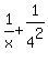 1%2Fx%2B1%2F4%5E2+