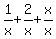 1%2Fx%2B2%2Fx%2Bx%2Fx