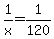 1%2Fx=1%2F120