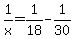 1%2Fx=1%2F18-1%2F30