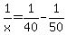 1%2Fx=1%2F40-1%2F50