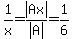 1%2Fx=abs%28Ax%29%2Fabs%28A%29=+1%2F6