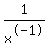 1%2Fx%5E-1