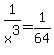 1%2Fx%5E3=1%2F64