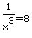 1%2Fx%5E3+=+8