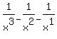 1%2Fx%5E3+-+1%2Fx%5E2+-+1%2Fx%5E1