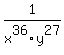 1%2Fx%5E36y%5E27