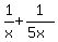 1%2Fx+%2B+1%2F%285x%29