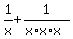 1%2Fx+%2B+1%2F%28x%2Ax%2Ax%29