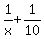 1%2Fx+%2B+1%2F10
