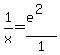 1%2Fx+=+%28e%5E2%29%2F1