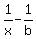1%2Fx+-+1%2Fb