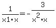 1%2Fx1%2Fx=-3%2F%28x%5E2%2Ax%29