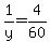 1%2Fy+=+4%2F60
