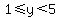 1%3C=y%3C5