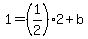 1=%281%2F2%292%2Bb