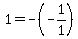 1=-%28-1%2F1%29