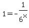 1=-1%2F6%5Ex