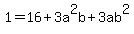 1=16%2B3a%5E2b%2B3ab%5E2
