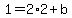 1=2%2A2%2Bb